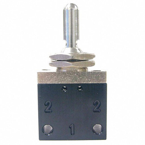 Air Switch, 3-Way 3-Position Valve, Momentary Actuation, 1/8" NPT Ports, Locknuts Included, Pneumadyne C042503 - UnitedBuilt Equipment