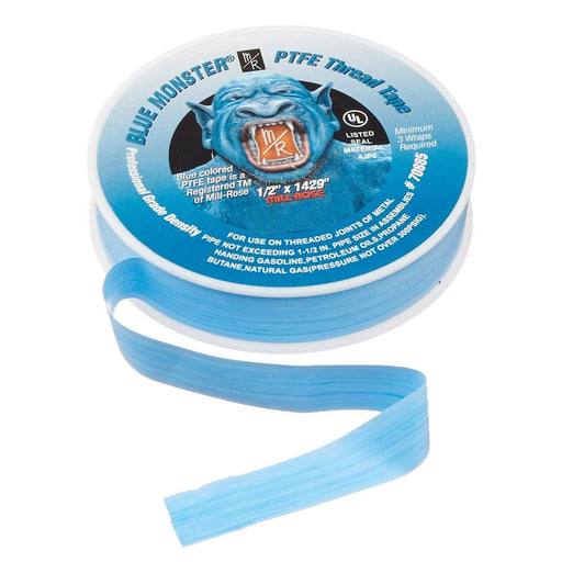 Blue Monster 1/2" x 1429" PTFE Thread Seal Tape 70885 - UnitedBuilt Equipment