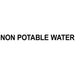 Decal, Non-Potable Water, 3-1/2" Height x 3' 3-1/2" Width, UnitedBuilt DECALNONPOT - UnitedBuilt Equipment