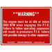 Decal Warning, PTO Engagement, 3-1/2" Height x 4-3/8" Width, UnitedBuilt DECALPTOWARNING - UnitedBuilt Equipment