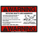 Decal Warning, Rotating Drive Shaft, 5" Height x 7" Width, UnitedBuilt DECALDRIVESHAFT - UnitedBuilt Equipment