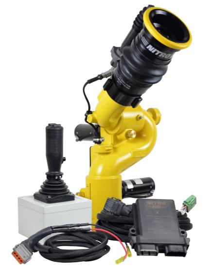 Water Cannon Kit, Elkhart Nitro HD 8100D with 350GPM Nozzle, Joystick, Module, and Harnesses - UnitedBuilt Equipment