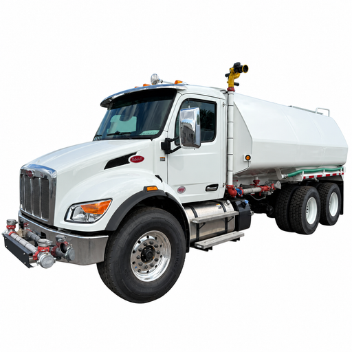 On-Off Road Water Truck, 4700 Gallon, UnitedBuilt, UnitedBuilt Equipment, Water Truck, Elkhart Nitro HD Cannon, Coxreels 1185-1124 Hose Reel, Peterbilt 548