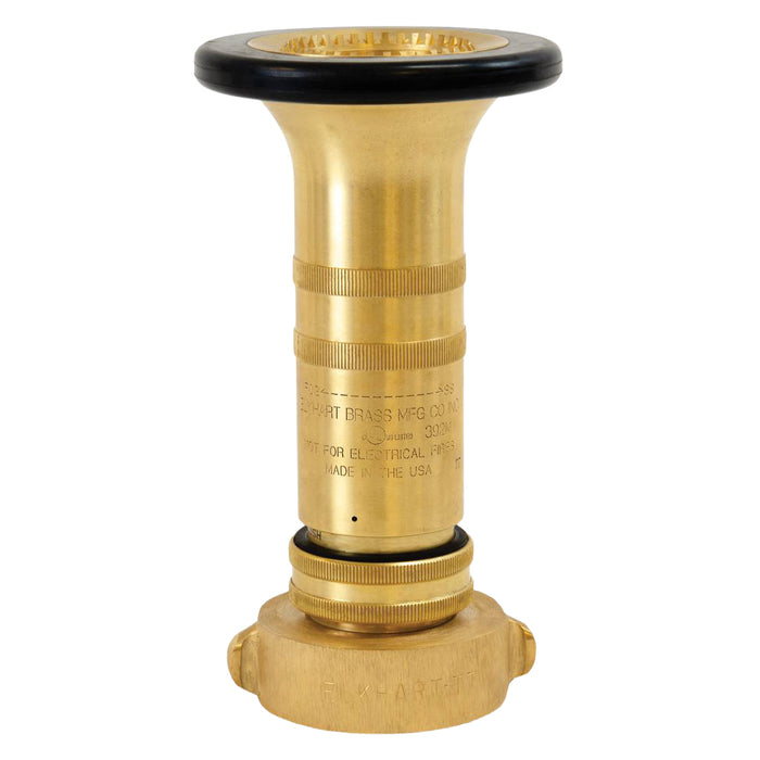 Nozzle, Mystery Handline D-205-B, 250 GPM 100 PSI, Fog to Stream, 2-1/2" Female NST (NHT), Brass, Elkhart 00645D62