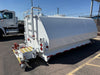 UnitedBuilt 6V4000 VisionTank 4,000 gallon R-Kit drop-on water tank kit with fleet white powder coat, epoxy lined interior, Muncie hydraulic drive, M3ZRMS pump, spray valves, plumbing, and cab control console.