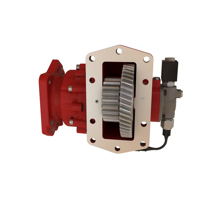 Power Take Off (PTO), Powershift Hydraulic (Hot Shift), Electric 12V Over Hydraulic, 10-Bolt, SAE “B” 2/4 bolt 13T, Input Gear: 63 - Allison, Assembly Arrangement Left Forward, Eaton Bezares PT3252PCE633SA, 3252 Series