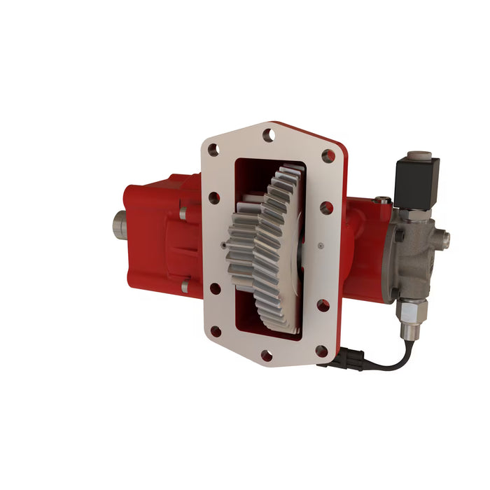 Power Take Off (PTO), Powershift Hydraulic (Hot Shift), Electric 12V Over Hydraulic, 10-Bolt, SAE Type 1 1/4" Round Shaft, Input Gear: 63 - Allison, Assembly Arrangement Left Forward, Eaton Bezares PT3252PCE633SE, 3252 Series