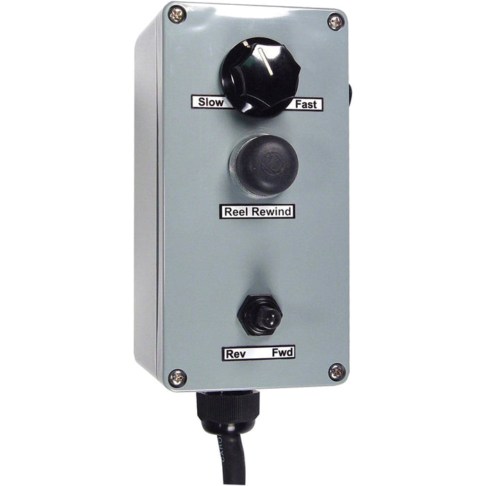 Variable Speed Controller, Reel Rewind, Forward / Reverse Feature, On/Off, 115 / 230 AC / Volt, 10 AMP Fuse, Coxreels 20875