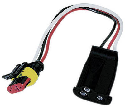Adapter Plug 6", LED 3 - Wire, PL3 to AMP, Peterson 417 - 491 - UnitedBuilt Equipment