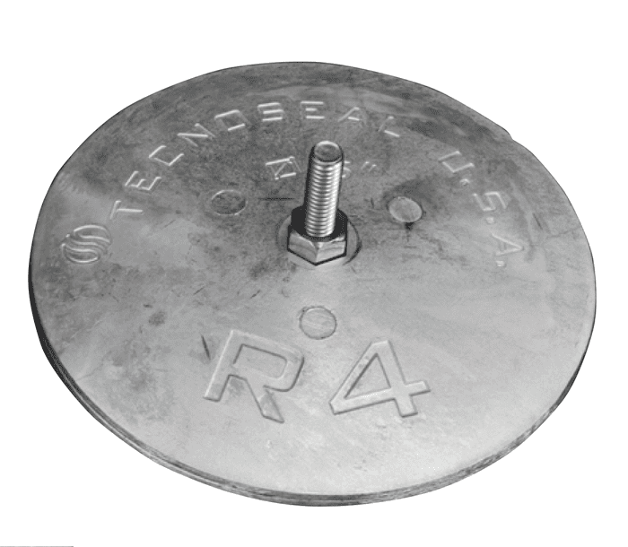 Anode 5" Magnesium, 2 - Piece Bolt - On, Tecnoseal R4MG - UnitedBuilt Equipment