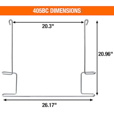 Anti - Sail Bracket, for 24" Wide Mud Flap, Chrome Plated, 26 - 3/4" Width x 21" Height, Buyers 405BC - UnitedBuilt Equipment