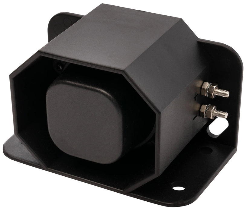 Back-Up Alarm, Self-Adjusting 82-107dB, 12-48 VDC, Universal Mount, Stud, Whelen BU82107 - UnitedBuilt Equipment