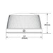 Beacon Light, High Profile Amber Permanent Mount Beacon, Whelen L31HAF - UnitedBuilt Equipment