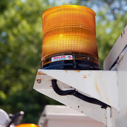 Beacon Light, Super-LED® Beacon, High Dome, Permanent (Amber), Whelen L21HAP - UnitedBuilt Equipment