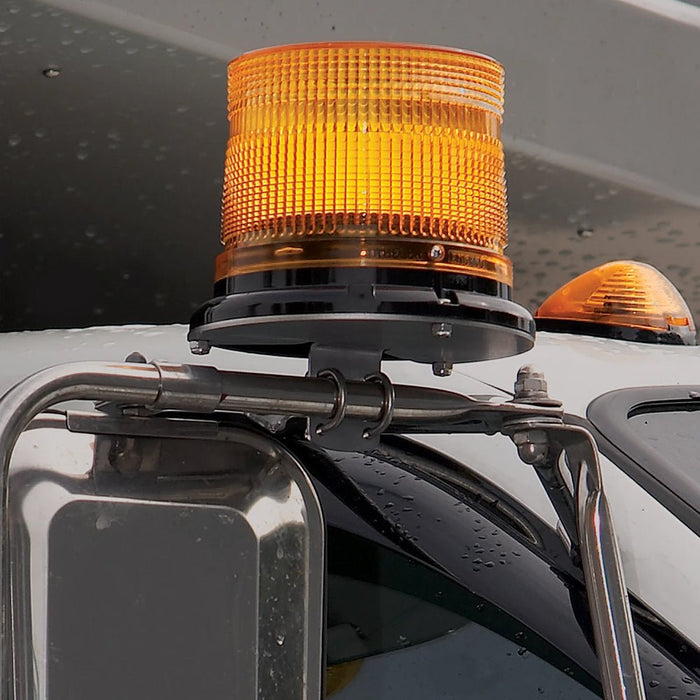 Beacon Light, Super-LED® Beacon, High Dome, Permanent (Amber), Whelen L21HAP - UnitedBuilt Equipment