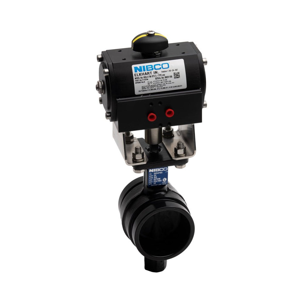 Butterfly Valve, Air Operated, Double Acting, Groove, Nibco ...