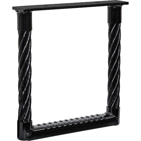 Cable Truck Step, Black Powder Coated, 12" Wide x 12" Height x 1.38" Depth, Bolt - On/Weld - On, Buyers 5231212 - UnitedBuilt Equipment