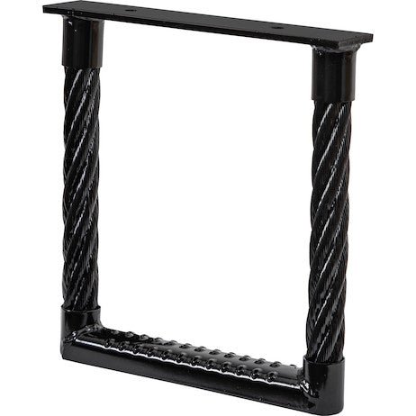 Cable Truck Step, Black Powder Coated, 12" Wide x 12" Height x 1.38" Depth, Bolt - On/Weld - On, Buyers 5231212 - UnitedBuilt Equipment