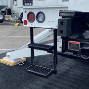 Cable Truck Step, Black Powder Coated, 16" Wide x 22" Height x 7" Depth, Bolt-On, Buyers 5232216 - UnitedBuilt Equipment