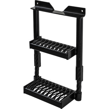 Cable Truck Step, Black Powder Coated, 16" Wide x 22" Height x 7" Depth, Bolt-On, Buyers 5232216 - UnitedBuilt Equipment