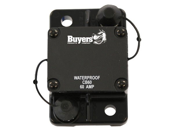 Circuit Breaker with Auto Reset, 60 AMP Waterproof, Buyers CB60 - UnitedBuilt Equipment