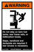 Decal Warning, Do Not Step, Fuel Tank, Frame Rail, Battery Boxes - UnitedBuilt Equipment