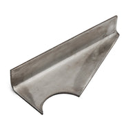 Front Spray Bar Bracket, Stainless Steel, Left Bend - UnitedBuilt Equipment