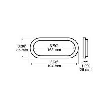 Grommet Oval, 6.5x2.25, Peterson 421 - 18 - UnitedBuilt Equipment
