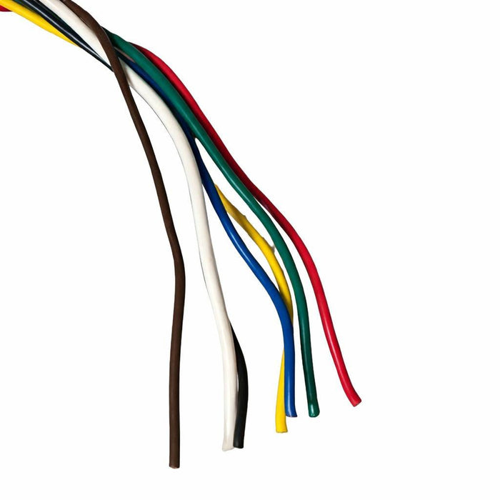 Harness TM53 7 - Pin RV Blade Socket, 6" Sealed Shrink Tube, 60" Lead with 8" Stripped Ends, SEALCO FM5703 - UnitedBuilt Equipment