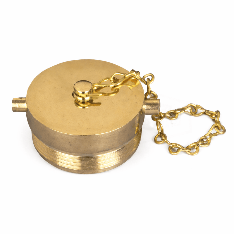 Hydrant Plug with Chain, 2 - 1/2" Male NST, Dixon FP250F - UnitedBuilt Equipment