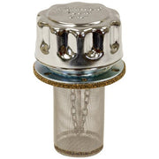 Hydraulic Tank Filler - Strainer Breather Cap Assembly, Chrome, Twist - On with Locking Tab, Buyers TFA005715L - UnitedBuilt Equipment