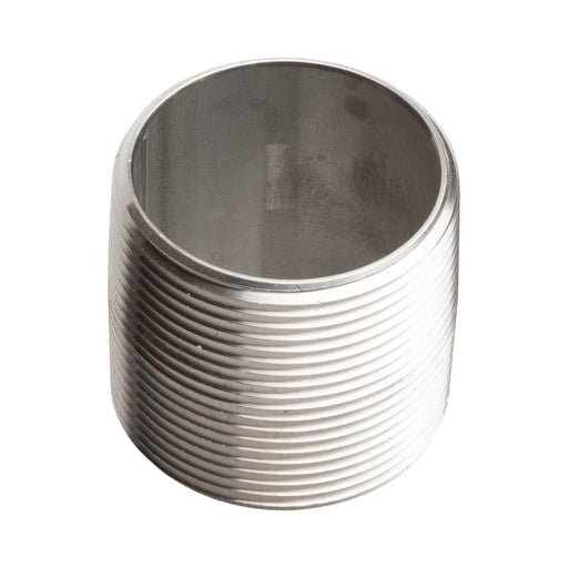 Nipple, Close Fully Threaded, Schedule 40 Stainless Steel - UnitedBuilt Equipment