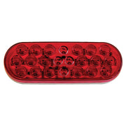 Oval Stop/Tail/Turn Light, Red, LED, AMP, 6.5x2.25 12V, Peterson 820R - 22 - UnitedBuilt Equipment