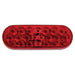 Oval Stop/Tail/Turn Light, Red, LED, AMP, 6.5x2.25 12V, Peterson 820R - 22 - UnitedBuilt Equipment