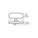 Oval Stop/Tail/Turn Light, Red, LED, AMP, 6.5x2.25 12V, Peterson 820R - 22 - UnitedBuilt Equipment