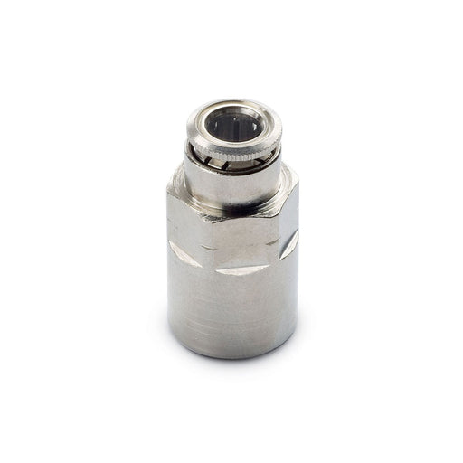 Push - In Air Fitting, Female Straight, 1/4" Tube OD X 1/8" Female NPTF, Camozzi 6463 04 - 02 - UnitedBuilt Equipment