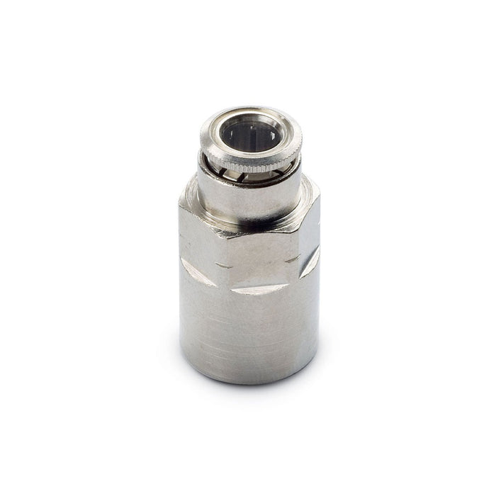 Push - In Air Fitting, Female Straight, 1/4" Tube OD X 1/8" Female NPTF, Camozzi 6463 04 - 02 - UnitedBuilt Equipment