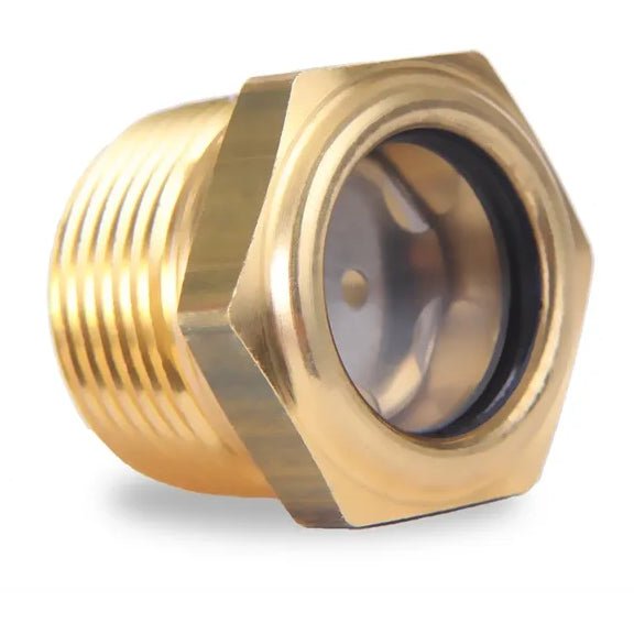 Sight Gauge Plug, Hydraulic Fluid, 1/2 NPTF Brass, Buna - N, LDI LSP151 - 04 - 01 - UnitedBuilt Equipment