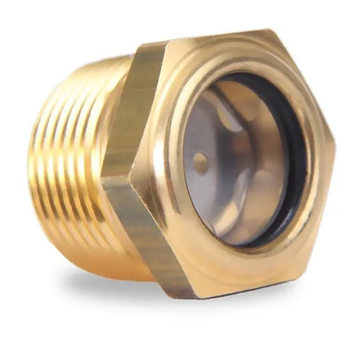 Sight Gauge Plug, Hydraulic Fluid, 1/2 NPTF Brass, Buna - N, LDI LSP151 - 04 - 01 - UnitedBuilt Equipment