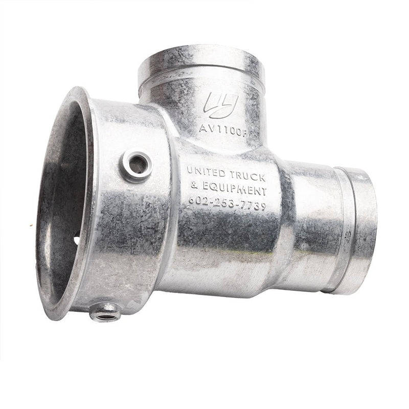 Spray Valve Body AV1100, 3" 90D Flow, Aluminum, UnitedBuilt AV1100 - B - UnitedBuilt Equipment