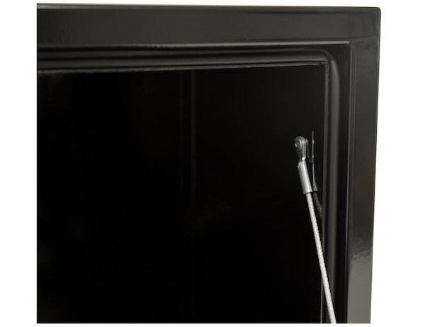 Tool Box 24x24x36, Black Steel, Underbody Truck Box, Locking Storage, Drop Door, Height 24" x Depth 24" x Width 36", Buyers 1704305 - UnitedBuilt Equipment