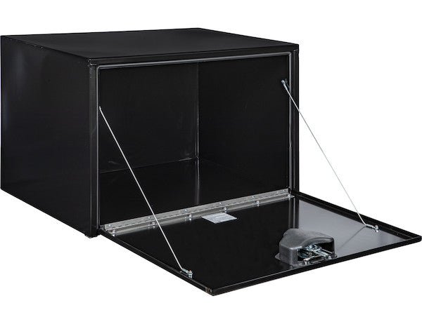 Tool Box 24x24x36, Black Steel, Underbody Truck Box, Locking Storage, Drop Door, Height 24" x Depth 24" x Width 36", Buyers 1704305 - UnitedBuilt Equipment