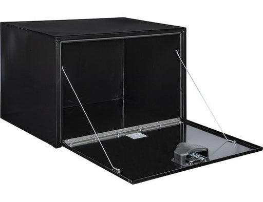 Tool Box 24x24x36, Black Steel, Underbody Truck Box, Locking Storage, Drop Door, Height 24" x Depth 24" x Width 36", Buyers 1704305 - UnitedBuilt Equipment