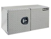 Tool Box 24x24x36, Diamond Tread Aluminum, Underbody Truck Box, Locking Storage, Double Barn Door, Height 24" x Depth 24" x Width 36", Buyers 1702235 - UnitedBuilt Equipment