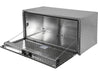 Tool Box, Diamond Tread Aluminum, Locking Storage, 18x18x36, Height 18" x Depth 18" x Width 36", Buyers 1705105 - UnitedBuilt Equipment