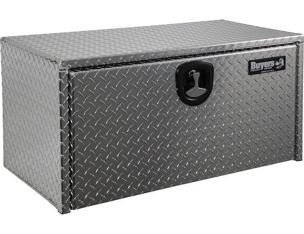 Tool Box, Diamond Tread Aluminum, Locking Storage, 18x18x36, Height 18" x Depth 18" x Width 36", Buyers 1705105 - UnitedBuilt Equipment