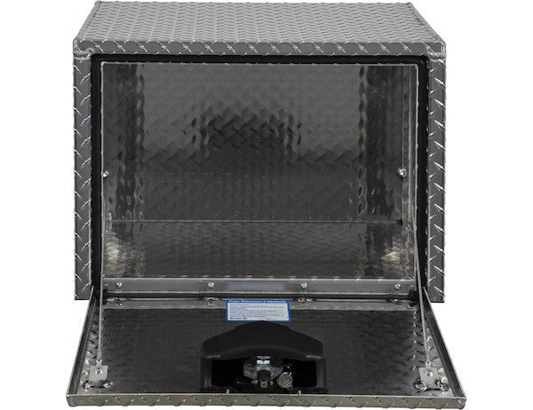 Tool Box, Diamond Tread Aluminum, Locking Storage, 24x24x24, Height 24" x Depth 24" x Width 24" Buyers 1705130 - UnitedBuilt Equipment