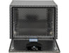Tool Box, Diamond Tread Aluminum, Locking Storage, 24x24x24, Height 24" x Depth 24" x Width 24" Buyers 1705130 - UnitedBuilt Equipment