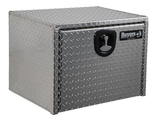 Tool Box, Diamond Tread Aluminum, Locking Storage, 24x24x24, Height 24" x Depth 24" x Width 24" Buyers 1705130 - UnitedBuilt Equipment