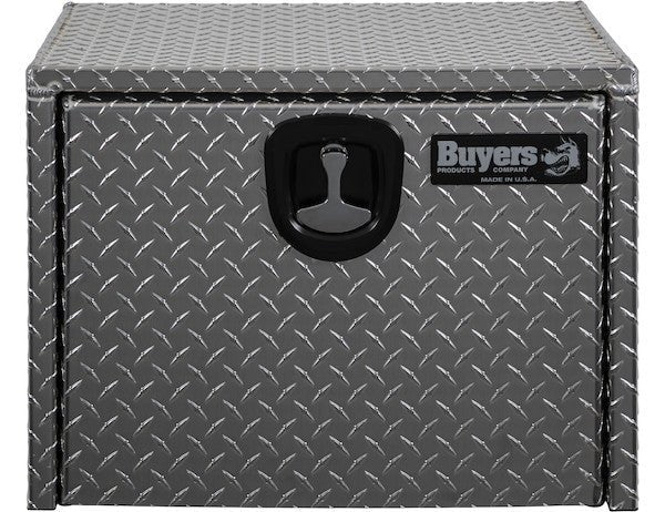 Tool Box, Diamond Tread Aluminum, Locking Storage, 24x24x24, Height 24" x Depth 24" x Width 24" Buyers 1705130 - UnitedBuilt Equipment